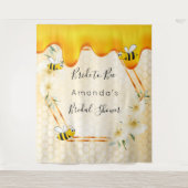 Brautparty zu Bienenwabenkrauben Wandteppich (Vorderseite)