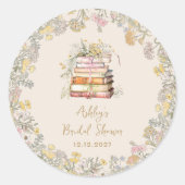 Brautparty zu Themen buchen Runder Aufkleber (Vorderseite)