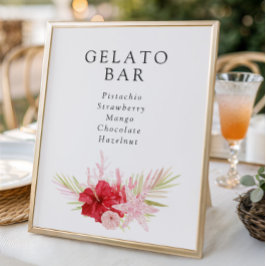 Brautparty zum Herunterladen der Muschel in Rosa Poster