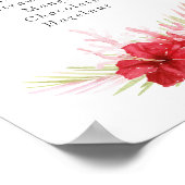 Brautparty zum Herunterladen der Muschel in Rosa Poster (Ecke)