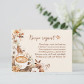 Brautparty zum Herunterladen eines Rezept Einladung (Stehend Vorderseite)