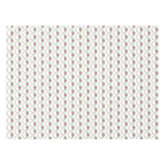 Brautparty zum Hochzeitstag Tischdecke (Vorderseite (Horizontal))