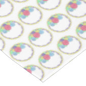 Brautparty zum Hochzeitstag Tischdecke (Schrägansicht)