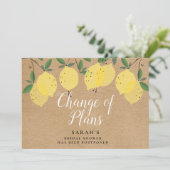 Brautparty zur Änderung der Pläne Save The Date (Stehend Vorderseite)