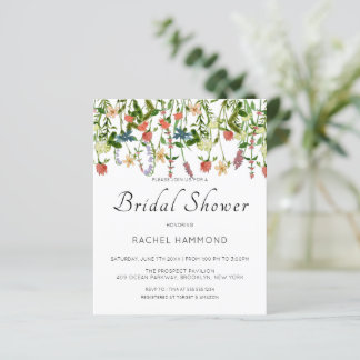 Brautparty zur botanischen Wildblume