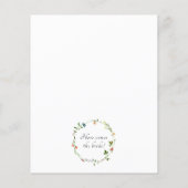 Brautparty zur botanischen Wildblume (Rückseite)