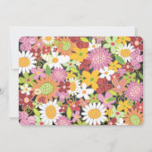 Brautparty zur Frühlingsblüte in der Faltschachtel Einladung (Rückseite)