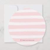 Brautparty zur Rose von Wasserfarben Einladung (Rückseite)