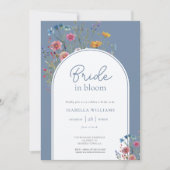 Brautparty zur Wildblume von Aquarellfarben Einladung (Vorderseite)