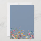 Brautparty zur Wildblume von Aquarellfarben Einladung (Rückseite)