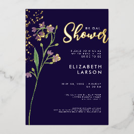 Brautparty zur Wildblume von Goldfolie Folieneinladung
