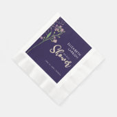 Brautparty zur Wildblume von Goldfolie Serviette (Ecke)