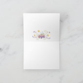 Brautparty zur Wildblume von Wasserfarben Danke, C Dankeskarte (Innenseite)