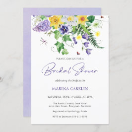 Brautparty zur Wildblume von Wasserfarben Einladung