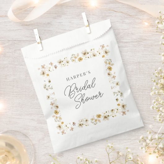 Brautparty zur Wildblume von Wasserfarben Geschenktütchen (Ausgeschnitten)