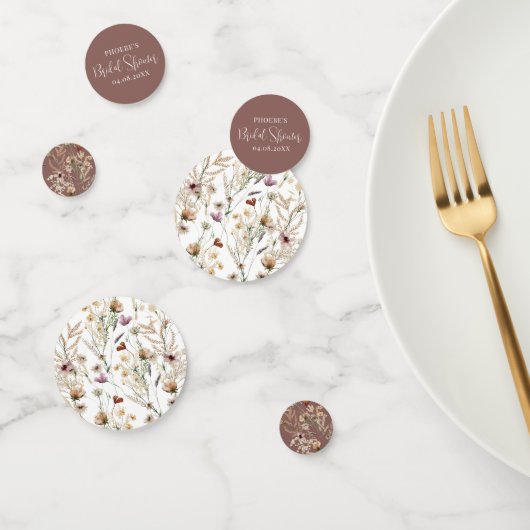 Brautparty zur Wildblume von Wasserfarben Konfetti (Gruppe)