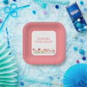 Brautparty zur Wildblume von Wasserfarben Pappteller (Party)