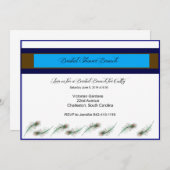 Brautpartybrunch-Pfau-Einladung Einladung (Vorne/Hinten)