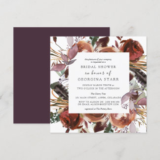 Brautpartyeinladungen | Butterum und Plum 1 Einladung
