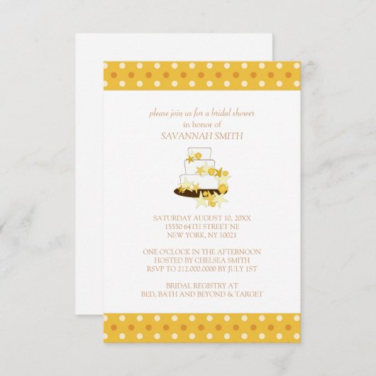 Brautpartyeinladungen Einladung (Vorne/Hinten)