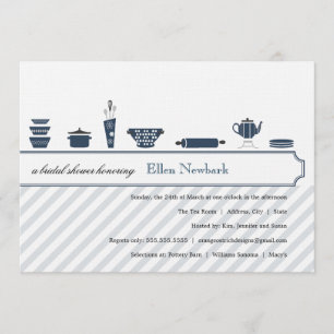 Brautpartyeinladungen Peacock Blue Einladung