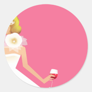 Brautpartyeinladungsaufkleber Runder Aufkleber