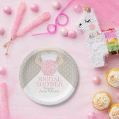 Brautpartyhochzeitskleiderkundenspezifischer Pappteller (Party)