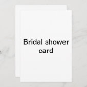 Brautpartykarte Einladung (Vorne/Hinten)