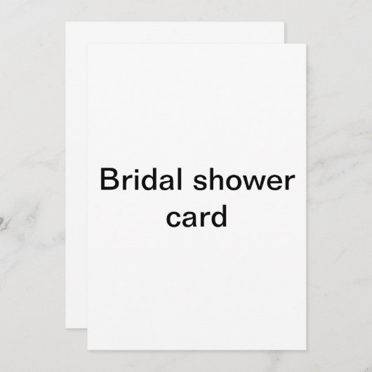 Brautpartykarte Einladung (Vorne/Hinten)