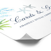 Brautpartys und Geschenke für Wasserfarben Poster (Ecke)