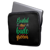 Brautpavillon-Crew Laptopschutzhülle (Vorderseite Links)