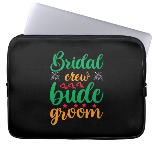 Brautpavillon-Crew Laptopschutzhülle (Vorderseite)