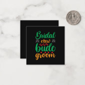 Brautpavillon-Crew Mitteilungskarte (Vorderseite/Rückseite Beispiel)