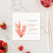 Brautpavillon für Korallenorange Serviette (Beispiel)