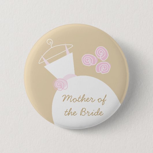 Brautpavillon "Mutter der Braut" Button (Vorderseite)