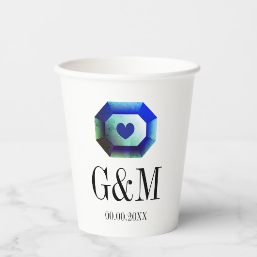 Brautpavillon Pappbecher (Vorderseite)