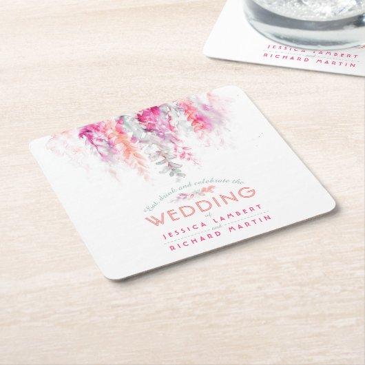 Brautpavillon Rechteckiger Pappuntersetzer (angewinkelt)