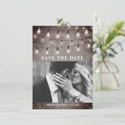 Brautpavillon Save The Date (Stehend Vorderseite)
