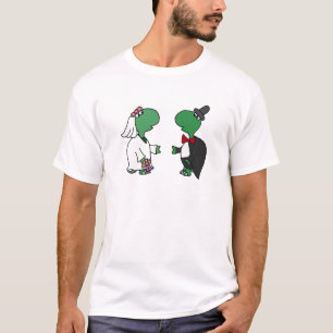 Brautpavillon und Hochzeitsdesign der Groom Turtle T-Shirt