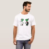 Brautpavillon und Hochzeitsdesign der Groom Turtle T-Shirt (Vorne ganz)