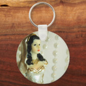 Brautperlen Schlüsselanhänger (Vorderseite)