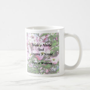 Brautprodukte aus rosa Hartriegelblüten Kaffeetasse