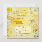 Brautreise-Duschenthema Einladung (Vorderseite)