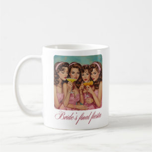 Brautsabschied Retro Girly Margarita Kaffeetasse