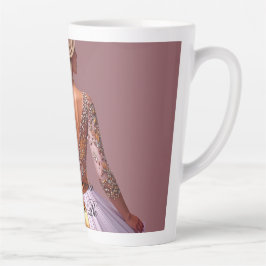 Brautschauer-Brautkleid mit individuellem Namen un Milchtasse