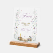 Brautschauer-Geschenke buchen Acrylschild (Winkel)