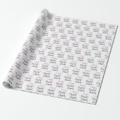 Brautschauer-Geschenkpapier Schrift Geschenkpapier (Ungerollt)