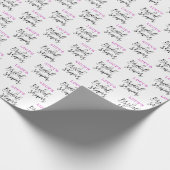 Brautschauer-Geschenkpapier Schrift Geschenkpapier (Ecke)