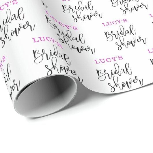 Brautschauer-Geschenkpapier Schrift Geschenkpapier (Rolleneckpunkt)