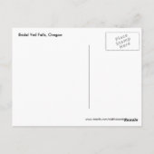 Brautschleier fällt Oregon-Wasserfall-Postkarte Postkarte (Rückseite)